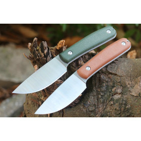 Freewolf Sandvik 14c28n Blade Full Tang Flax Handle Survival Outdoor Knife for Camping UD406700
